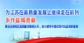 為江蘇在高質量發展上繼續走在前列多作鹽城貢獻專題